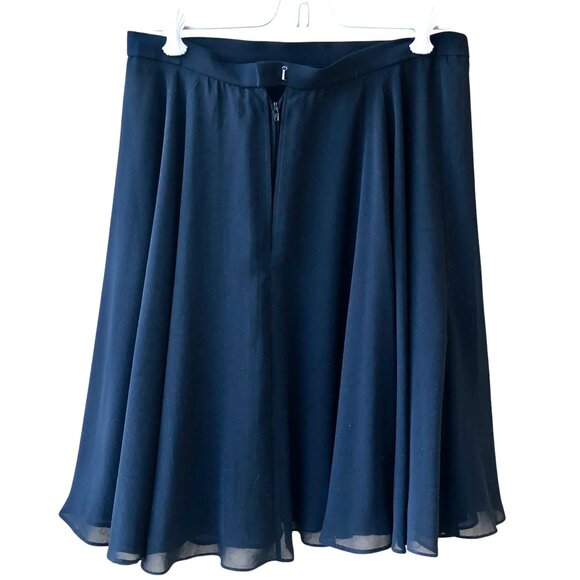 Adrianna Papell Evening Vintage 80's Black Flirty Tulle Swing Skirt - Picture 7 of 11